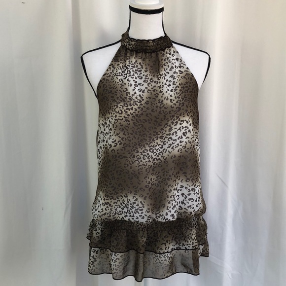 ALYX cheetah print flowy halter top size medium - Picture 1 of 8
